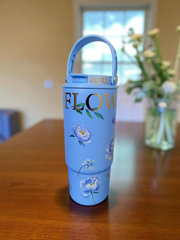 Floral Flipstraw Tumbler