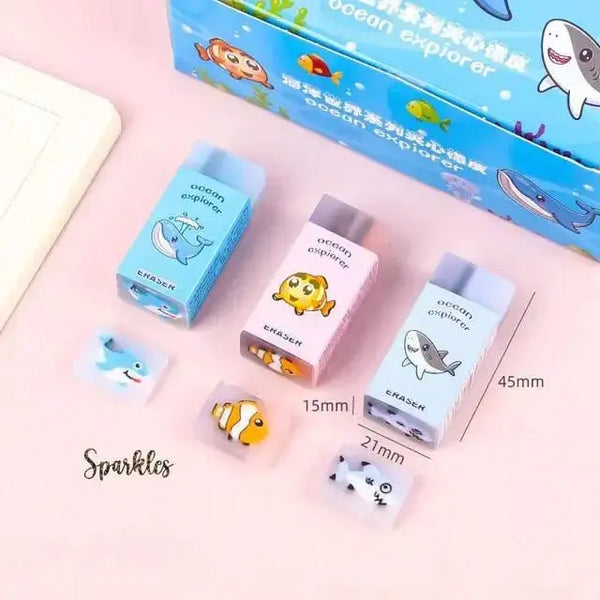 ADORABLE OCEAN EXLORER CUTE ERASER