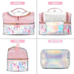 FOREVER GLITTER DUAL COMPARTMENT LUNCH BAG SPARKLES