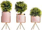 MODERN MARBLE CERAMIC POT PLANTER SPARKLES