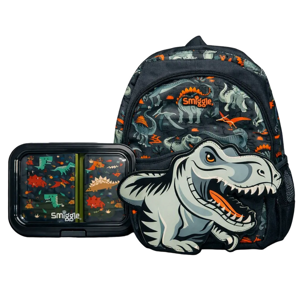 Smiggle Dino Roar Combo Set (Backpack + Lunchbox)