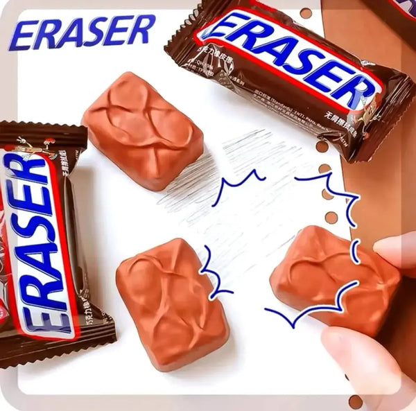 3 x Chocolate Eraser