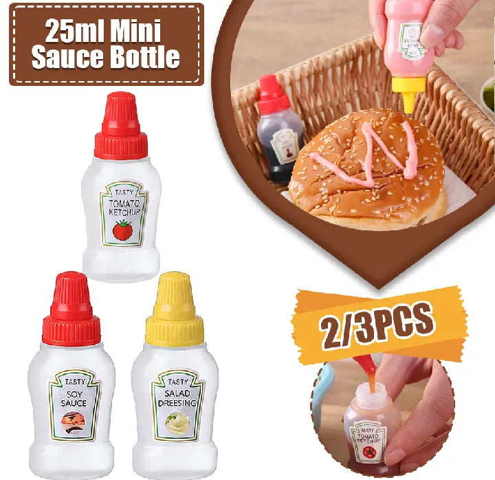 Mini Condiment Bottles/ Mini Ketchup Bottles (pack of 2) SpringBles