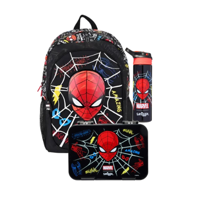 SPIDERMAN SENIOR SCHOOL KIT ( LUNCH BOX -BOTTLE -BACKPACK)