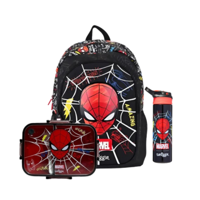 New Spiderman Deal 2 (School Bag , Lunch Box , Water Bottle)