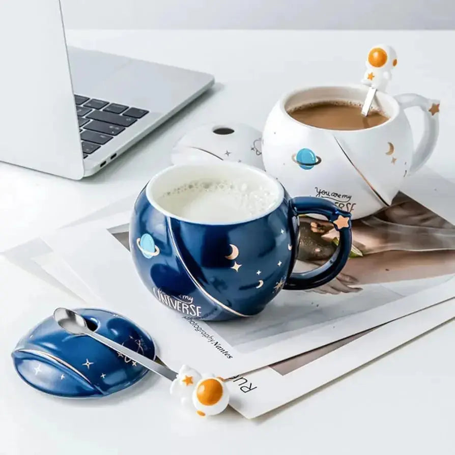CERAMIC ASTRONAUT MUG SPARKLES