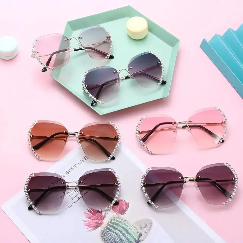 VINTAGE RHINESTONE SUNGLASSES SPARKLES