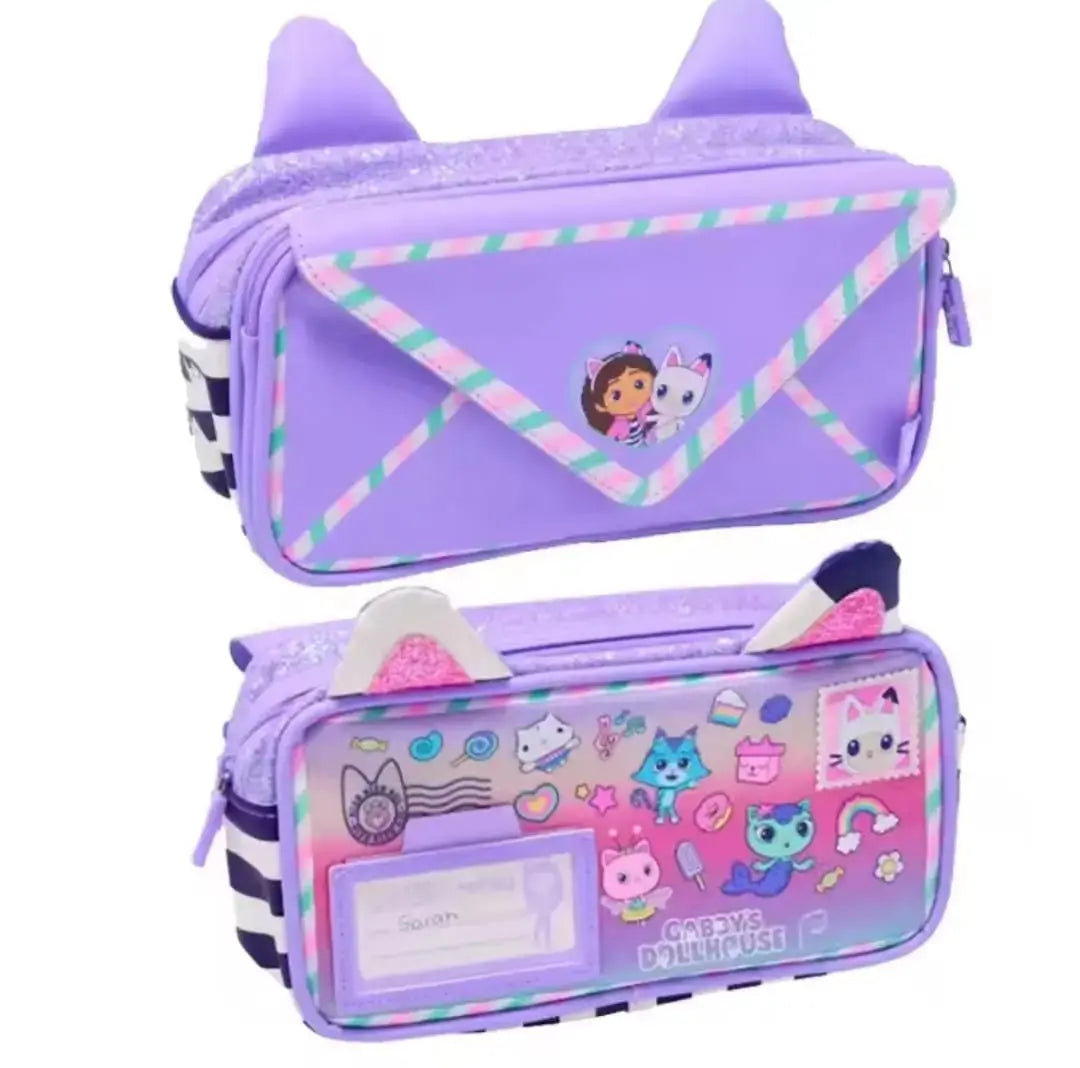 ORIGINAL GABBY'S DOLLHOUSE PENCIL CASE SPARKLES