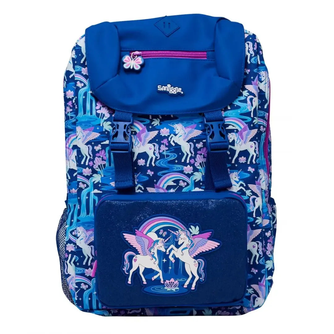 ORIGINAL BLUE UNICORN FLAP OVER BACKPACK fashion classic