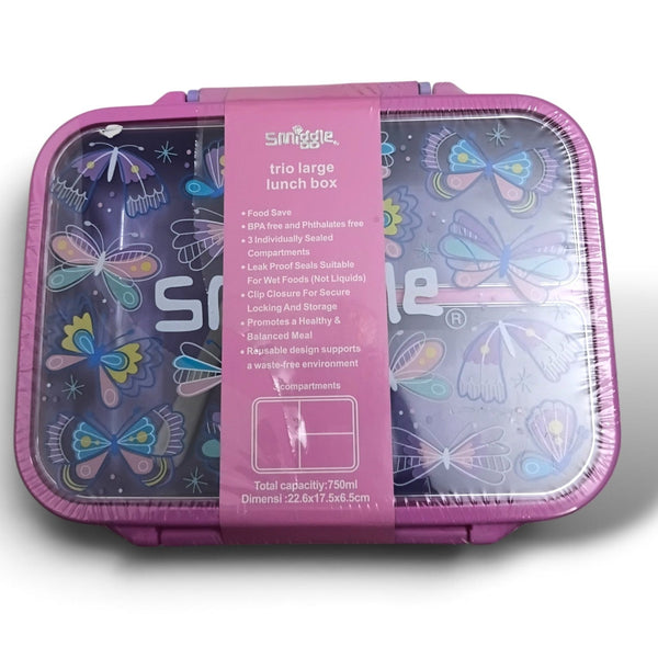 Smiggle Butterfly Trio Lunchbox