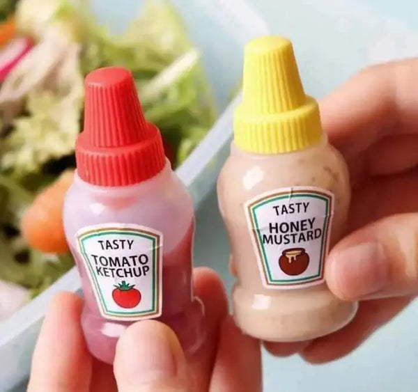 Mini Condiment Bottles/ Mini Ketchup Bottles (pack of 2)