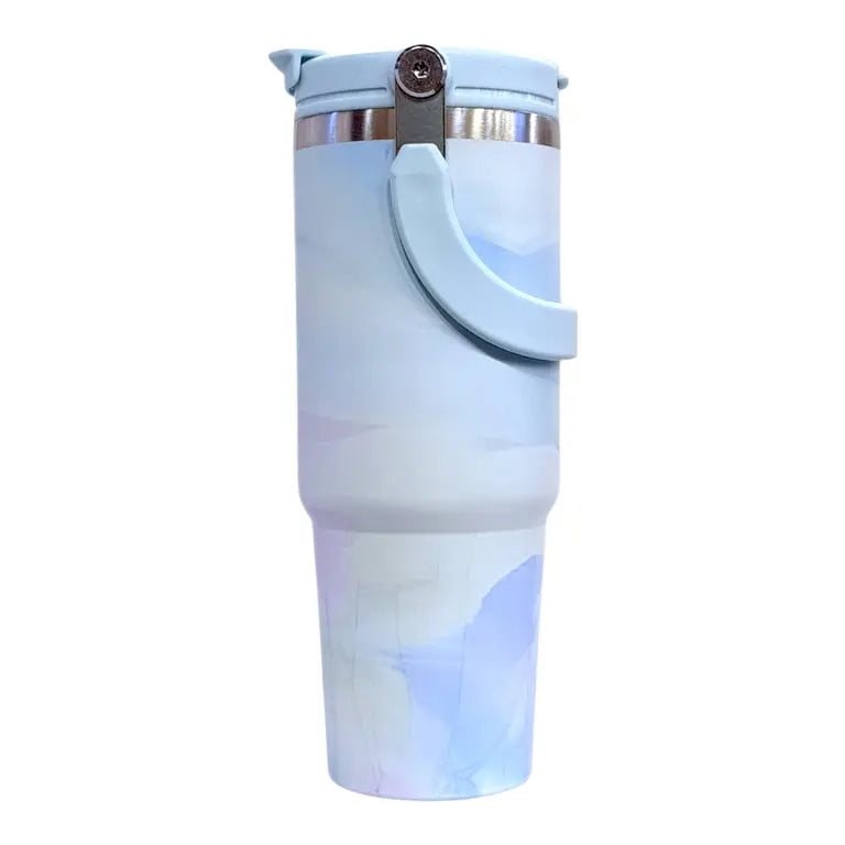 Marble Flipstraw Tumblers 30oz SpringBles