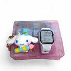 Cinnamoroll Watch & Keychain Gift Set for Kids - Cute LED Digital Watch