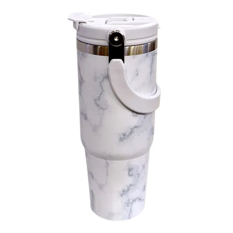 Marble Flipstraw Tumblers 30oz SpringBles
