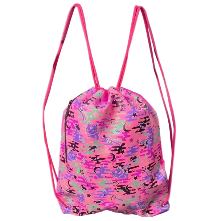 HOT PINK LIMITLESS DRAWSTRING BAGS