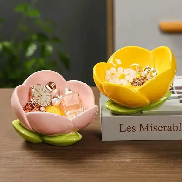 TULIP CERAMIC TRINKET HOLDER