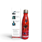 Spider-Man Water Bottle - Stainless Steel Insulated Bottle for Kids - 500ml Marvel Bottle