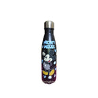 Mickey Mouse Stainless Steel Water Bottle - 500ml Double Walled Insulated Bottle for Kids - Black