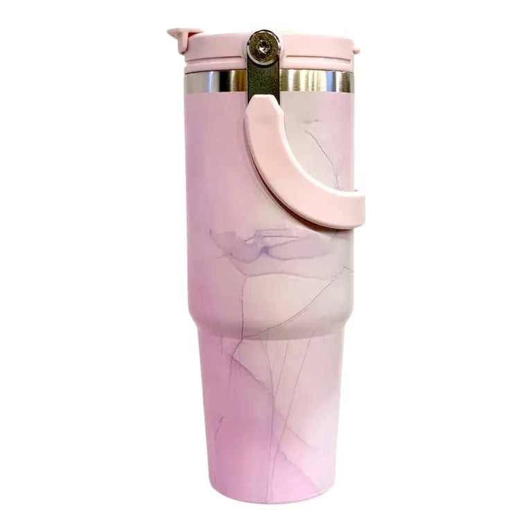 Marble Flipstraw Tumblers 30oz SpringBles