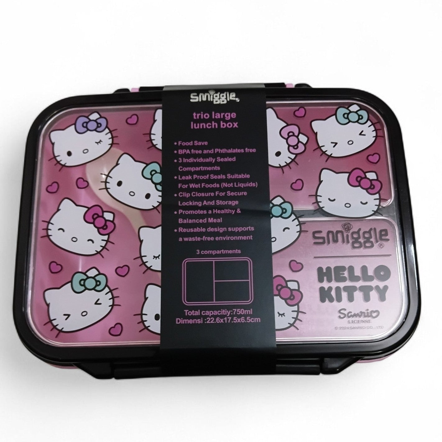 Smiggle Hello Kitty Trio Lunch Box
